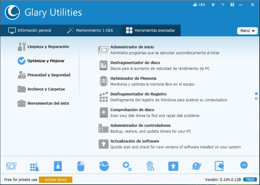 Tesoro Comida cable Glary Utilities: software gratis para limpiar y acelerar el PC