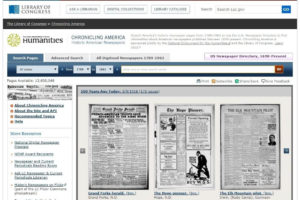 Hemeroteca digital online - Chronicling America