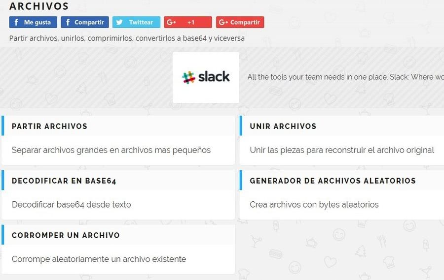 Partir y unir archivos online
