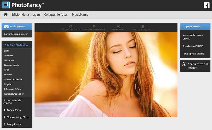 PhotoFancy: editar imágenes online de forma sencilla y gratuita