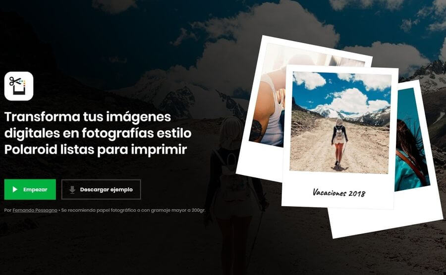 Efecto Polaroid online y gratis