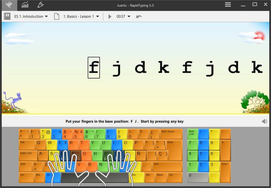 Rapid Typing Tutor: software gratis para aprender y practicar mecanografía