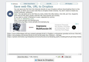 Subir archivos a Dropbox desde URL