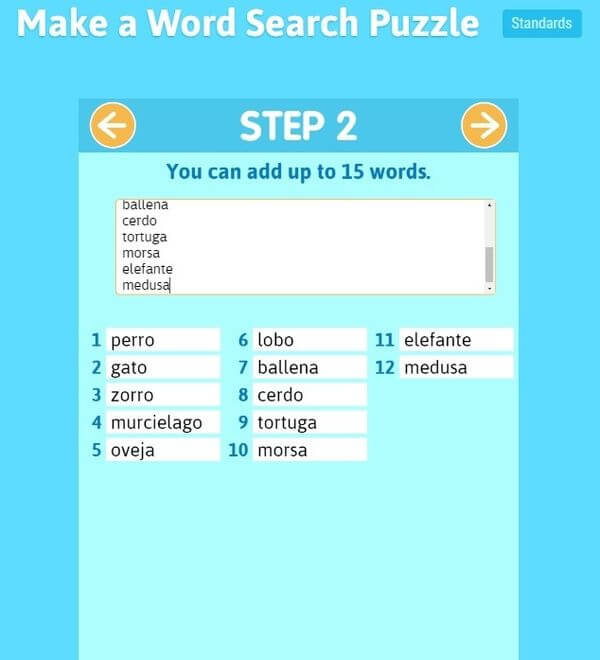 Crear sopas de letras gratis y online con esta aplicación web