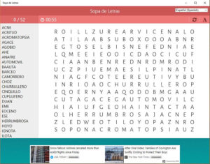 Sopa de Letras para Windows 10