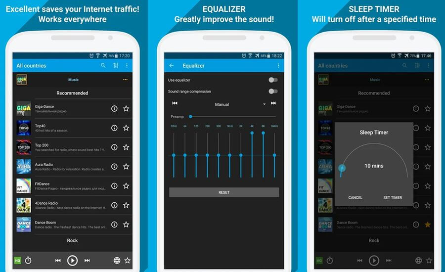 Escuchar radios online en Android