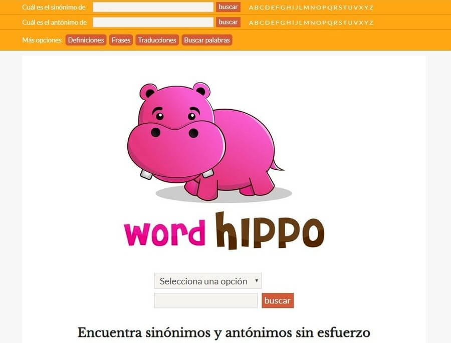 Buscador de sinónimos y antónimos