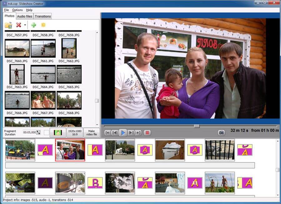 Crear vídeos con mis fotos