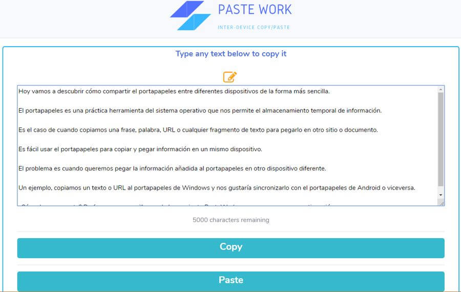 Cómo compartir el portapapeles entre dispositivos