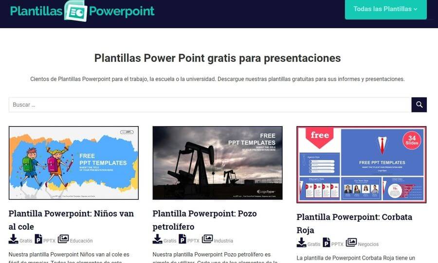 5 páginas para descargar plantillas PowerPoint gratis y para Google Slides