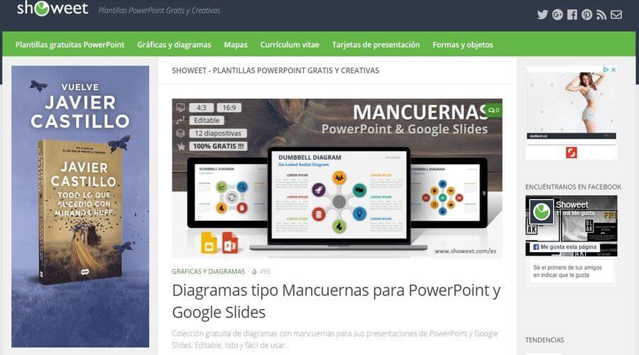 5 páginas para descargar plantillas PowerPoint gratis y para Google Slides
