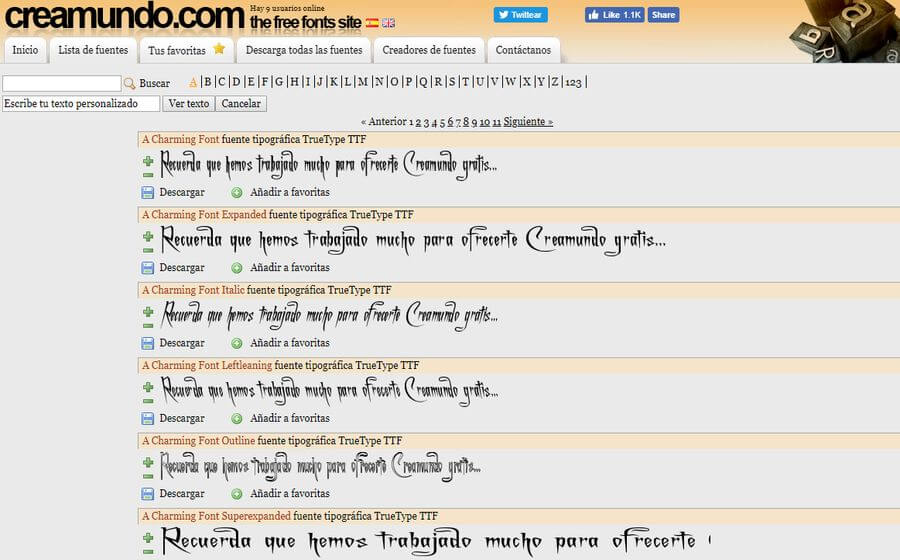 Creamundo: banco de tipografías gratuitas para descargar Creamundo: banco de tipografías gratuitas para descargar