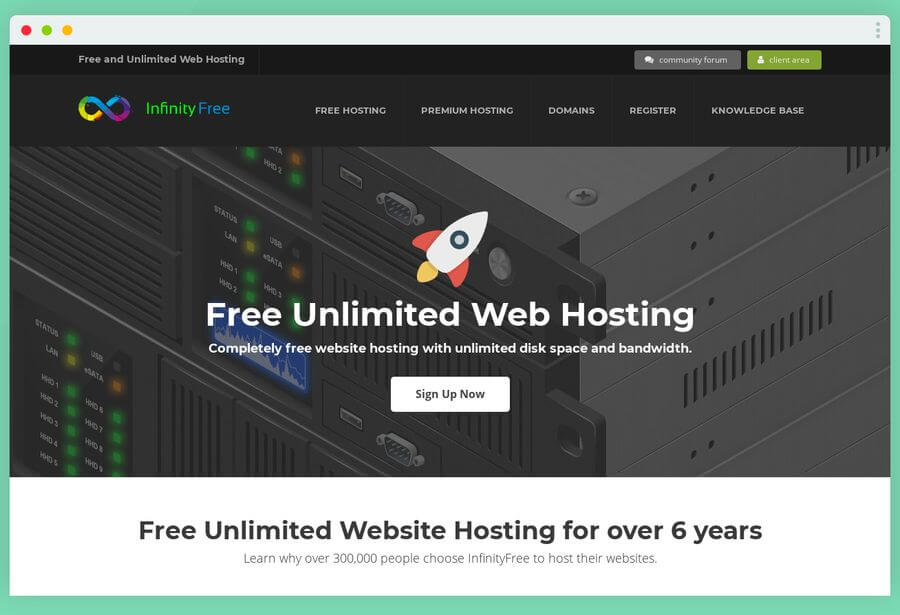 Mejor hosting gratuito 2019 - InfinityFree