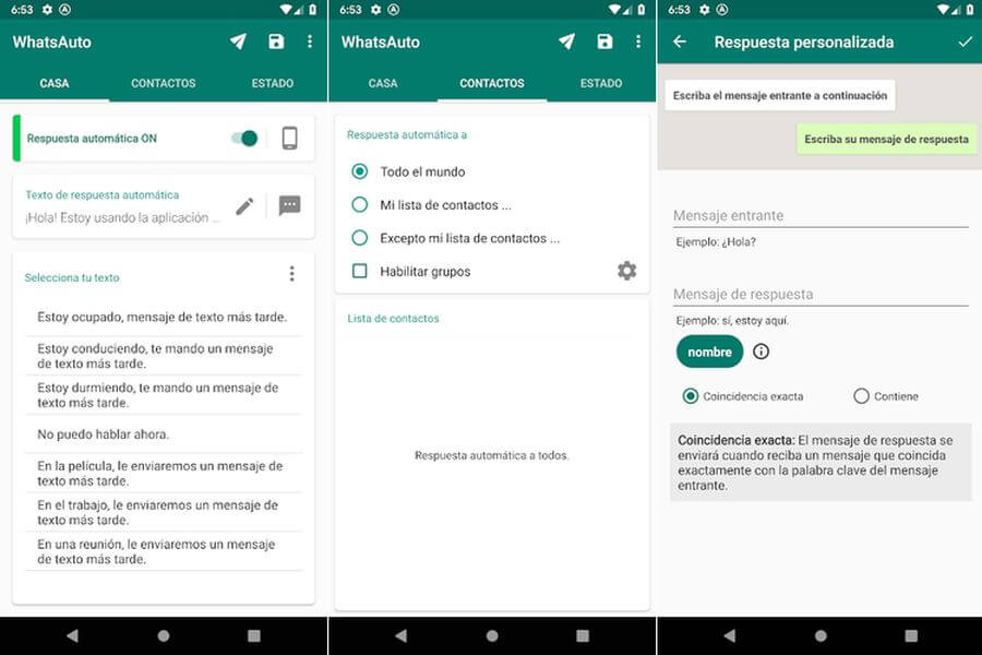 Responder automáticamente mensajes de WhatsApp