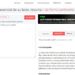 Resumir textos online con Resoomer