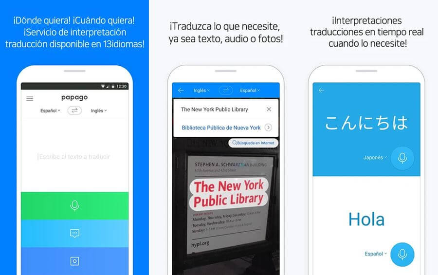 Traductor para Android gratis - Papago