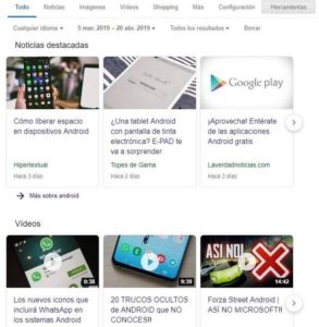 Trucos para Google - periodo de tiempo