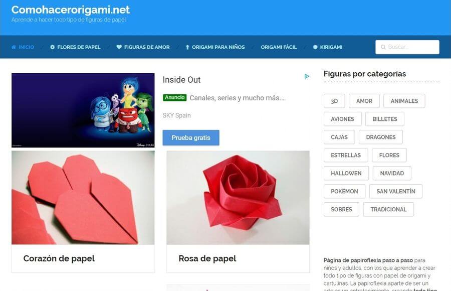 Aprender origami o papiroflexia fácilmente en estos 3 sitios