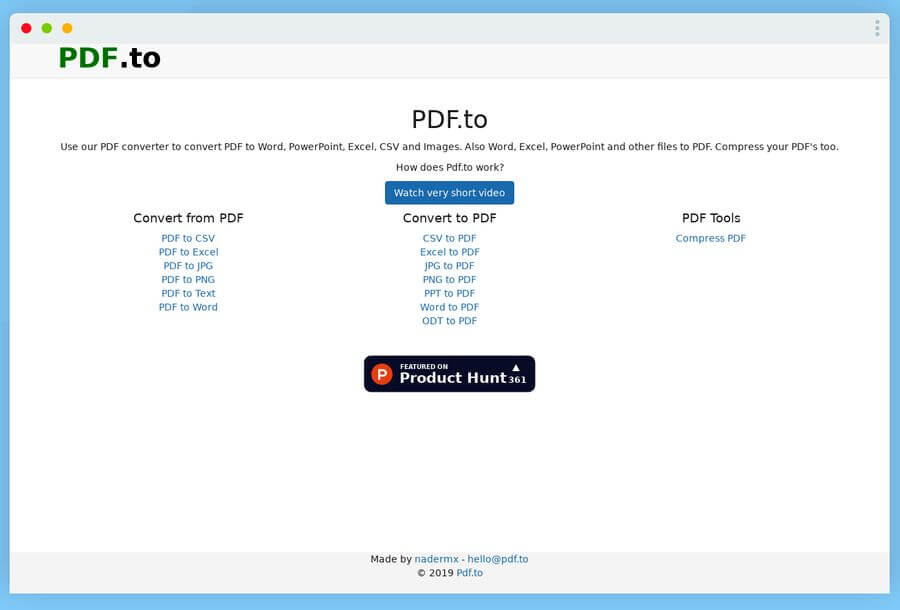 Convertidor online de documentos PDF