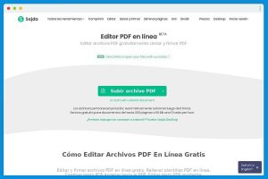 Mejor editor PDF online - Sejda