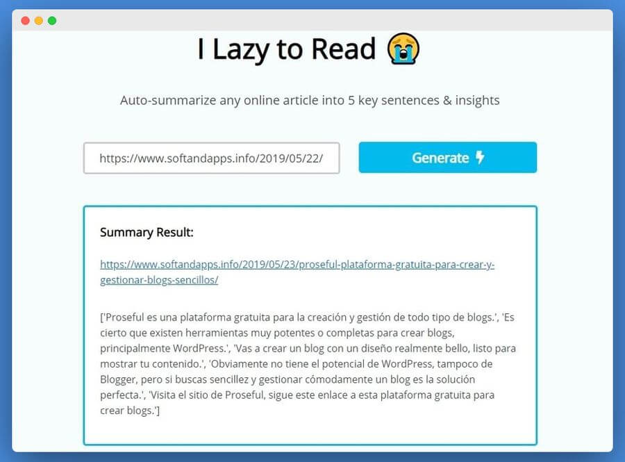 Resumir artículos automáticamente para leer solo lo más importante Resumir artículos automáticamente para leer solo lo más importante