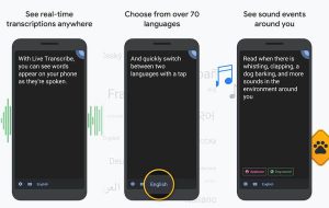 App de Transcripción instantánea de Google