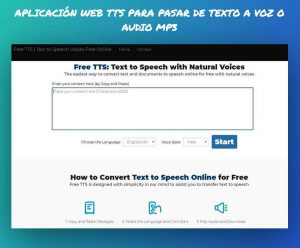 Aplicación web TTS
