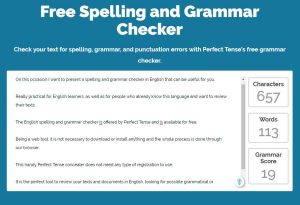 Corrector ortográfico y gramatical de Inglés