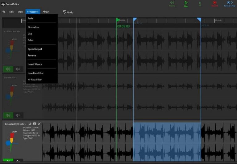 Editor de audio para Windows 10 gratuito y sencillo