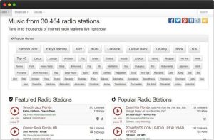 Escuchar emisoras musicales online