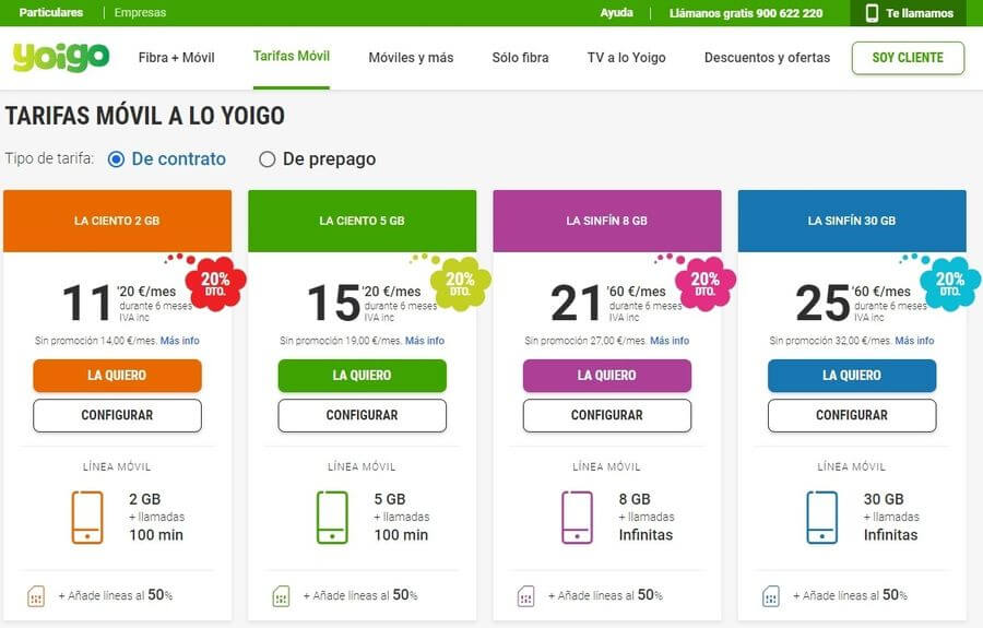 Tarifas móviles de Yoigo para ahorrar después del verano
