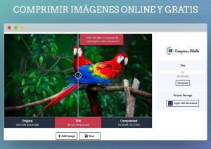 Comprimir imágenes con Compress Studio