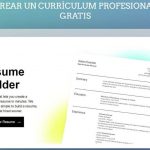 Crear tu currículum con Resume Builder