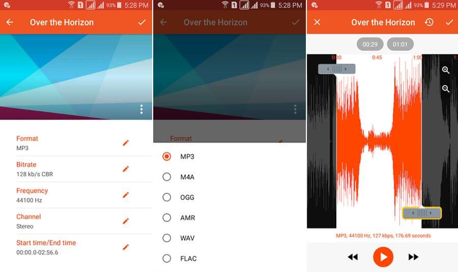 Convertir audio gratis en Android