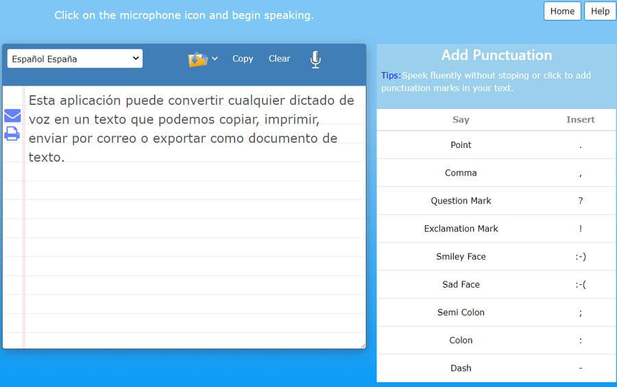 Convertir voz a texto