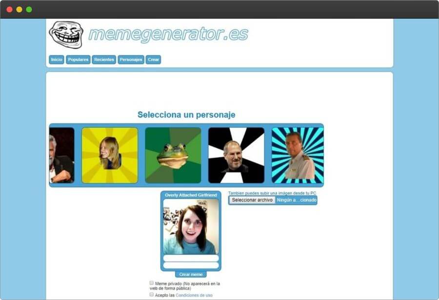 Crear memes divertidos online
