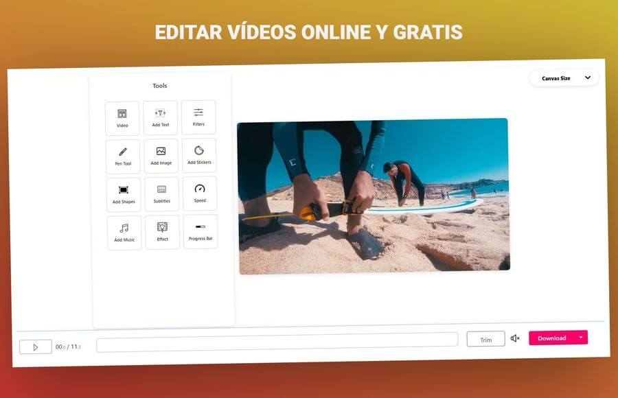 Editar vídeos online y gratis
