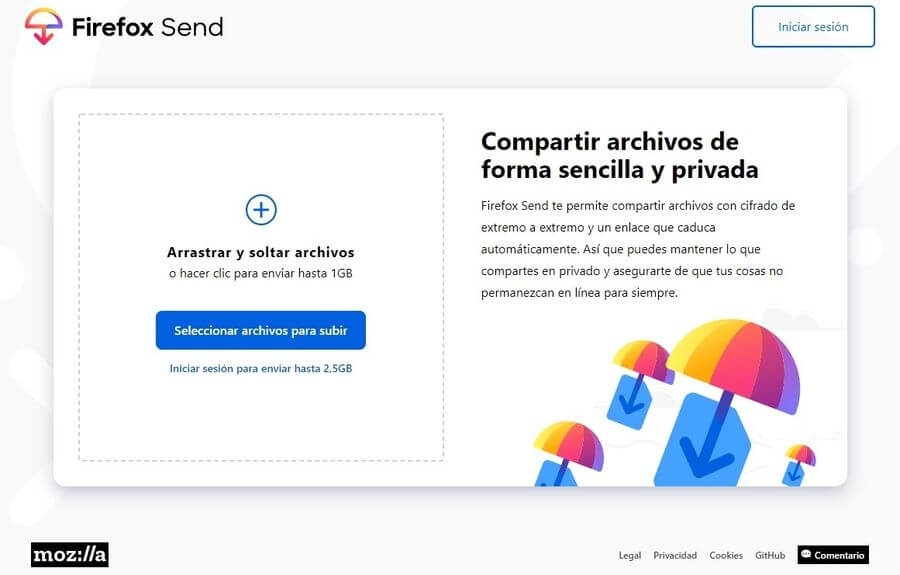 Enviar grandes archivos gratis