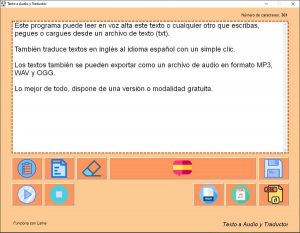 Texto a Audio y Traductor