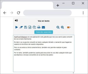 Convertir de voz a texto