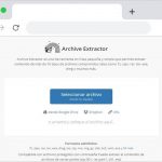 Extraer archivos comprimidos online