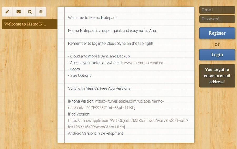 Memo Notepad
