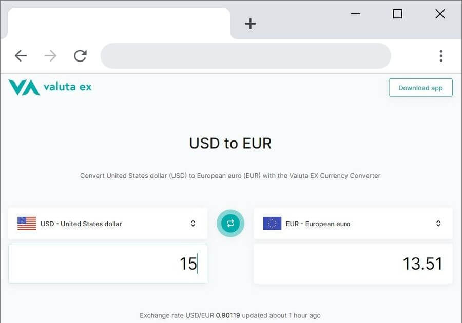 Más lejano Retencion calcular Valuta EX: convertidor de moneda online sencillo e intuitivo