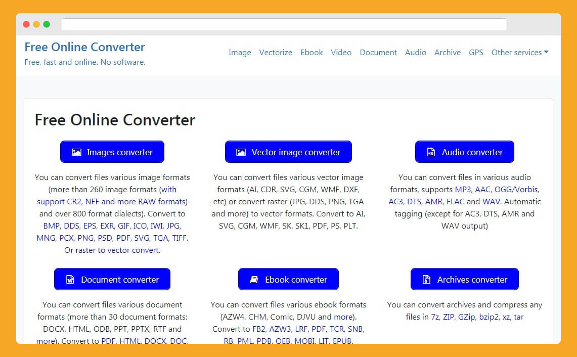 Convertir todo tipo de archivos