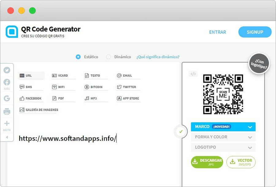 pistón Sofisticado filtrar Crear online códigos QR con esta genial aplicación web