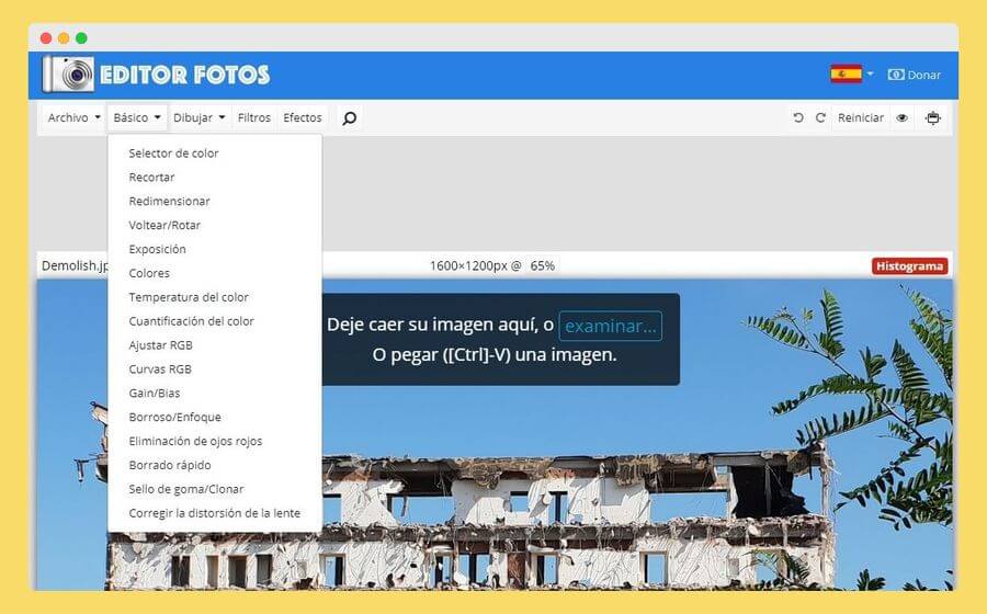 Editar imágenes y fotos online y gratis de forma sencilla