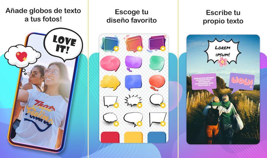 Bocadillos de texto tipo cómic para tus fotos con esta app Android gratuita