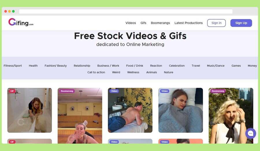 Gifing: vídeos y gifs gratis para descargar y usar libremente Gifing: vídeos y gifs gratis para descargar y usar libremente