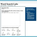 Word Search Labs