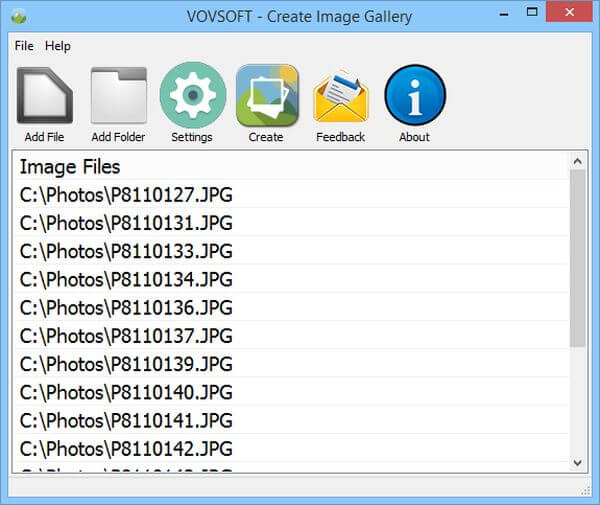 Create Image Gallery
